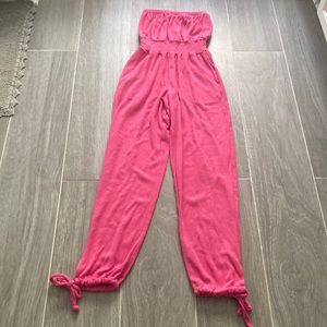 Pink tub top jumper